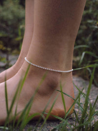 Fußkette Ankerkette DELICATE Silber 3