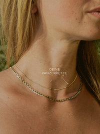 Panzerkette 333er Gold 8 Karat – Feine Goldkette Damen, 1,4mm 1